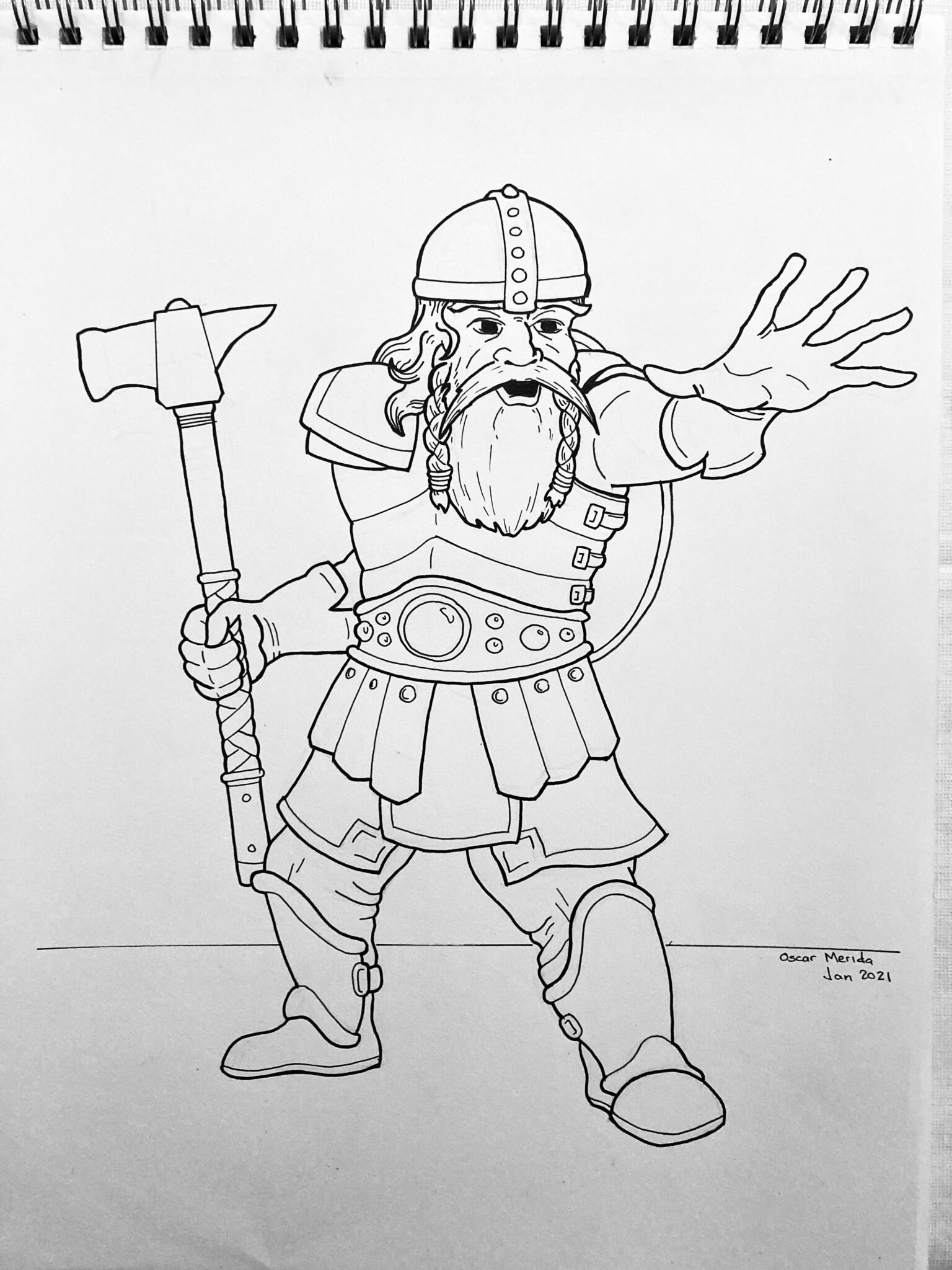 Delg, Dwarven Cleric – Bytes in the Margin